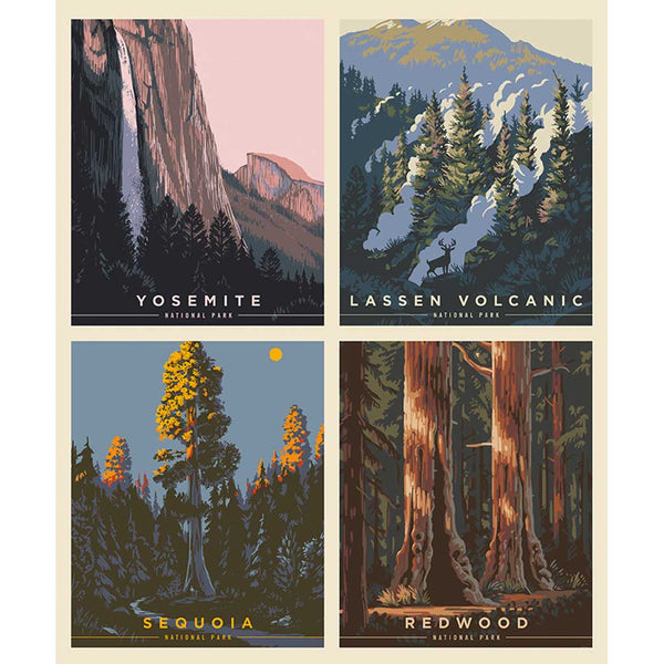 National Parks <br> Pillow Panel California