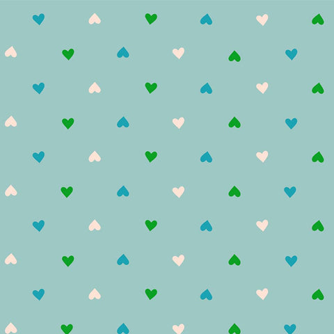 Best Day Ever <br> Hearts Turquoise