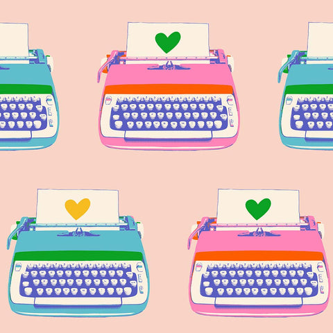 Best Day Ever <br> Typewriters Vintage Pink