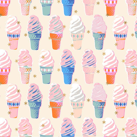 Best Day Ever <br> Ice Cream Natural Metallic