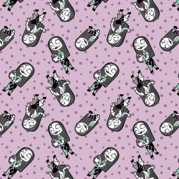 2 Yard Precut <br> Disney Nightmare Before Christmas <br> Sally Dot