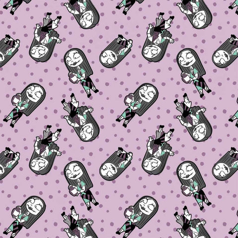2 Yard Precut <br> Disney Nightmare Before Christmas <br> Sally Dot
