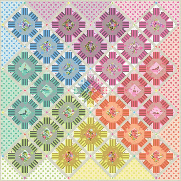 Tula Pink Everglow <br> Star Cluster <br> Quilt Kit