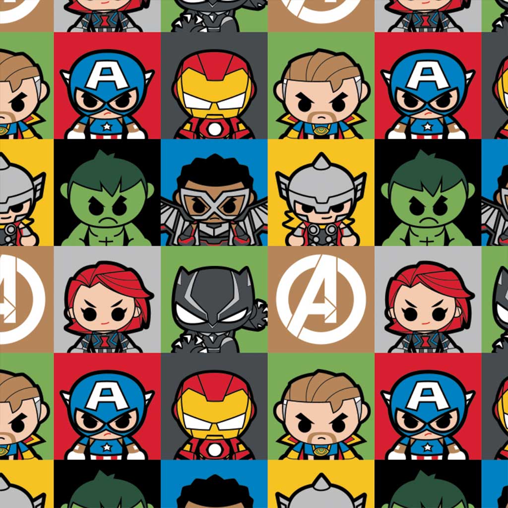 Marvel Heroes Fabric, Boys Fabric, Children's Cartoons Super Heroes Fabric  100% Cotton for All Sewing Projects. 