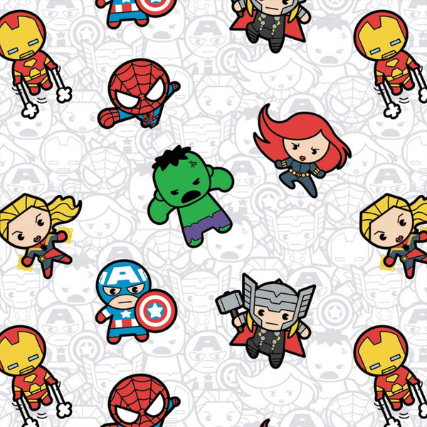 Marvel Kawaii <br> Action Packed Heroes White