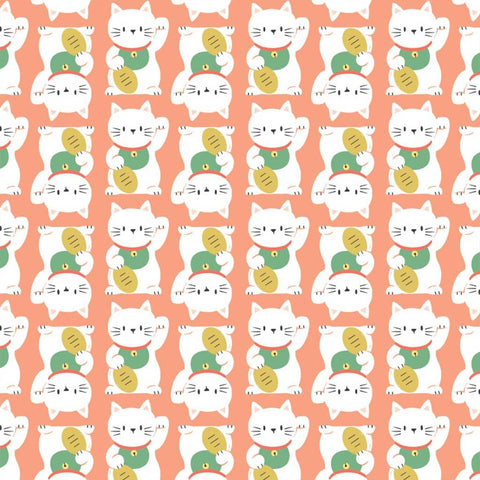 Sushi Cat Cotton Fabric