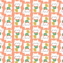 Sushi Cat Cotton Fabric