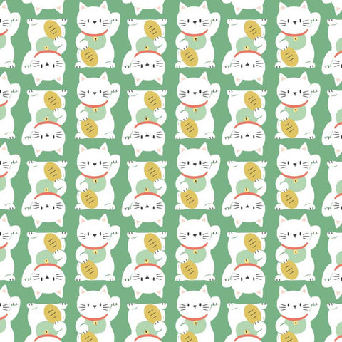 Sushi Cat Cotton Fabric