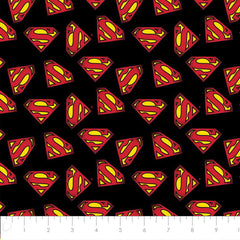 Superman logo cotton fabric