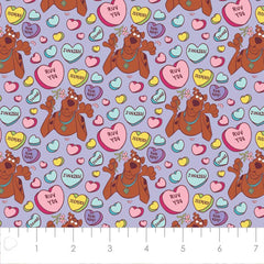 Scooby Doo Valentines Day Cotton Fabric