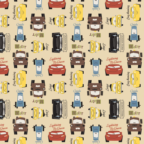 Cars Cotton Fabric