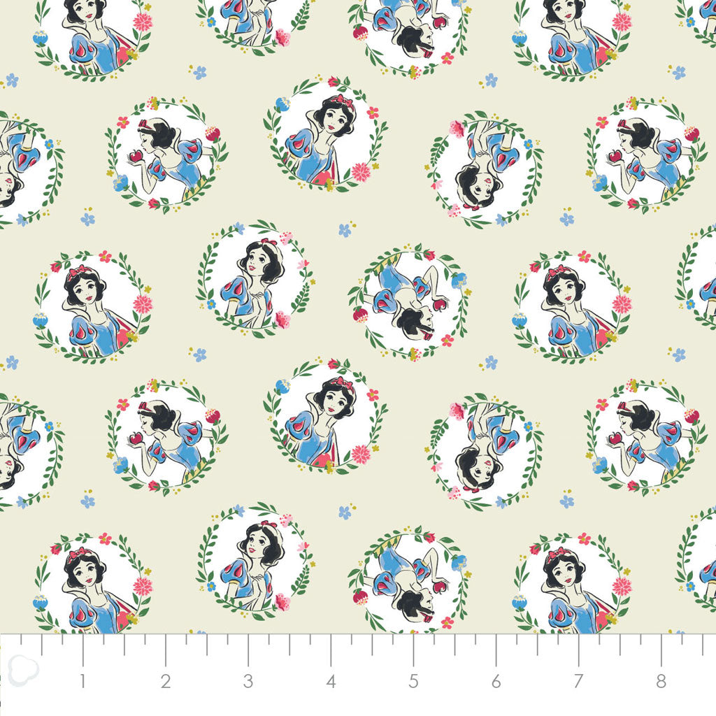 Snow White Cotton Fabric by the Yard