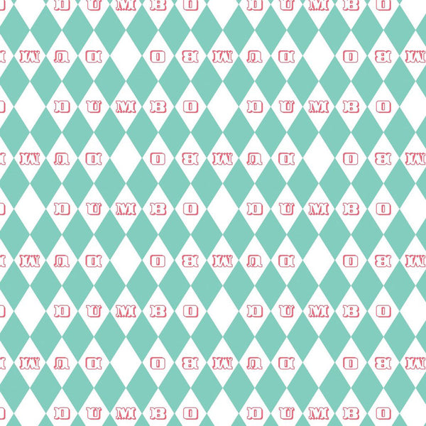 Dumbo <br> In The Circus <br> Vintage Argyle Turquoise