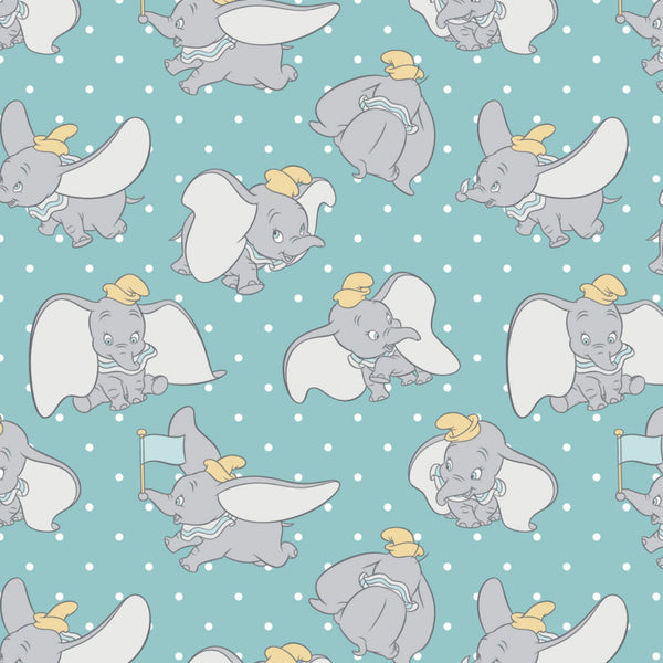 Dumbo <br> My Little Circus <br>Poses on Dots Light Blue