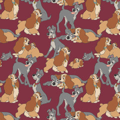 Lady and the Tramp cotton fabric