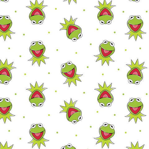 The Muppets Kermit the frog cotton fabric