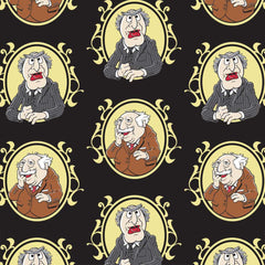The Muppets Waldorf and Statler cotton fabric