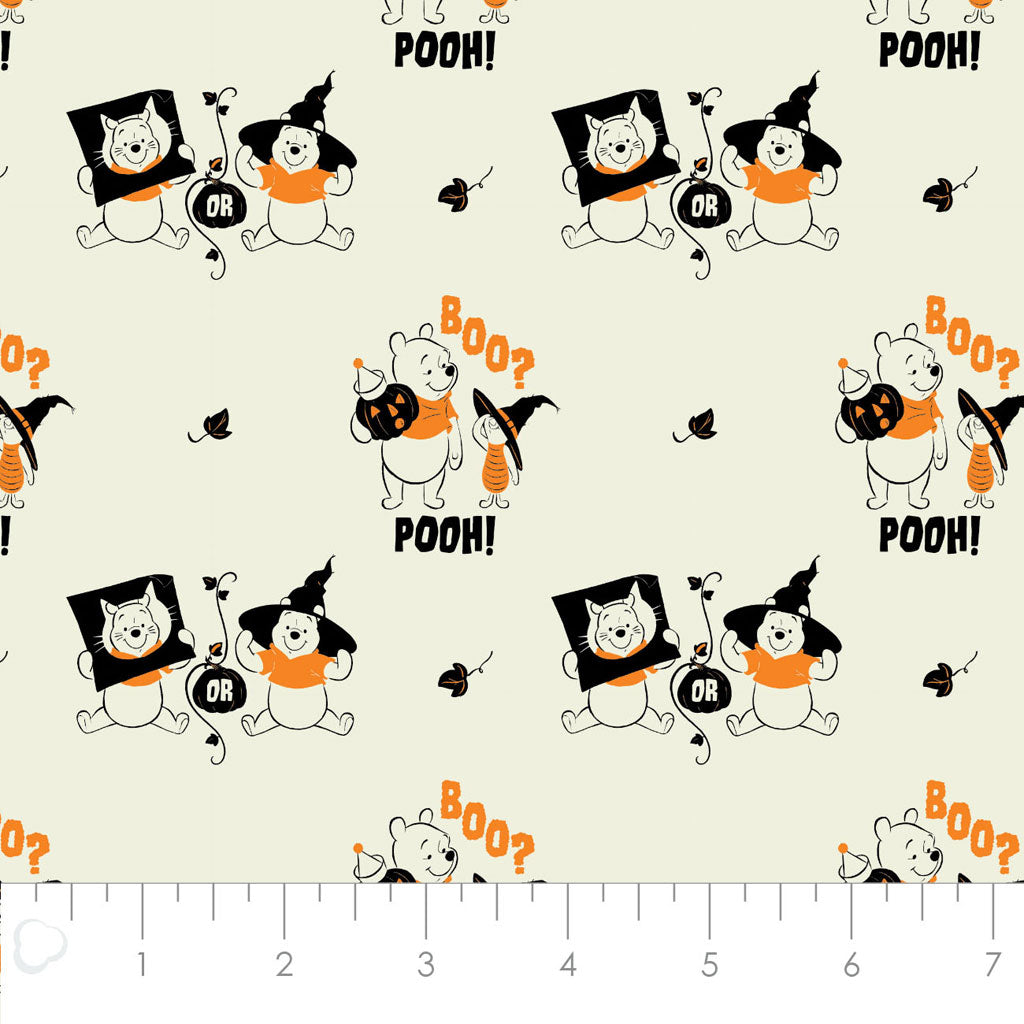 Winnie The Pooh Halloween Cotton Fabric By The Yard