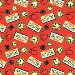 Back to the Future Cotton Fabric