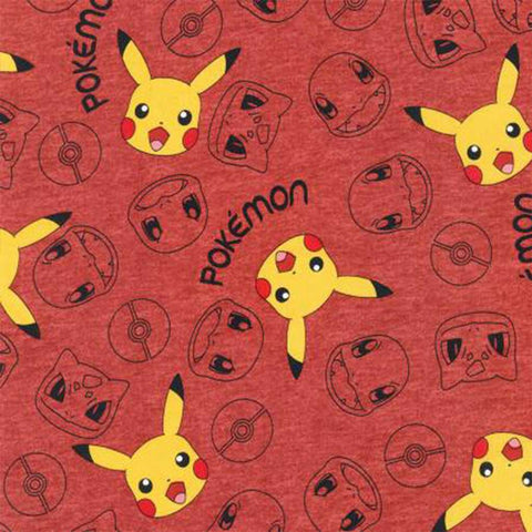 Pokémon Cotton Fabric by the Yard