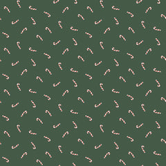 Candy Canes Cotton Fabric