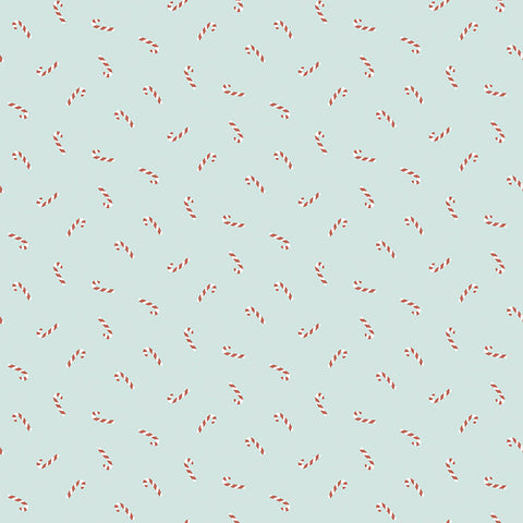 Candy Canes Cotton Fabric