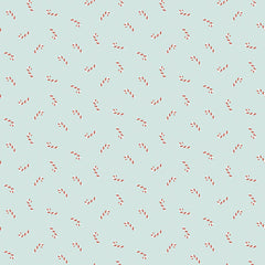 Candy Canes Cotton Fabric