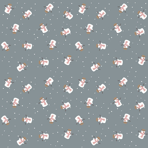 Snowmen Cotton Fabric