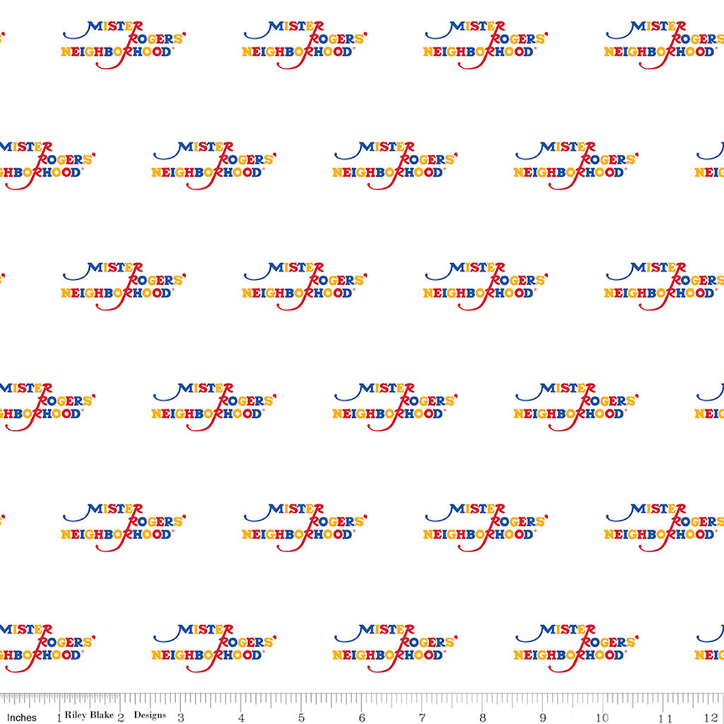 Mister Rogers' Neighborhood Cotton Fabric by the Yard