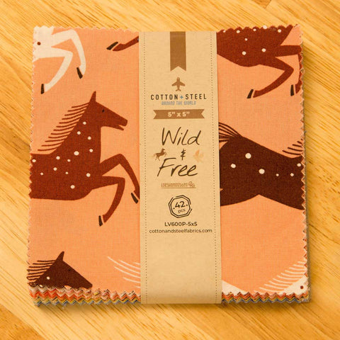 Wild & Free Cotton Fabric 5x5