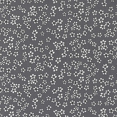 black and white daisy cotton fabric