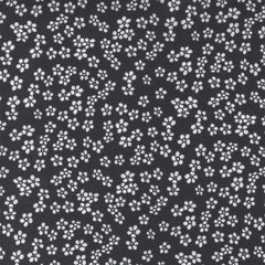 black and white daisy cotton fabric