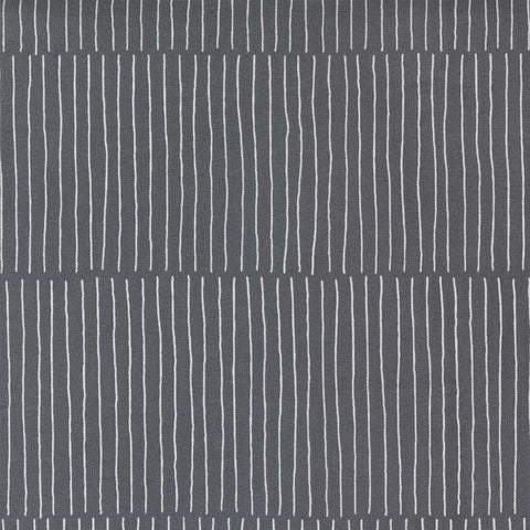 gray and white lines cotton fabric