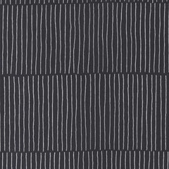 black and white lines cotton fabric