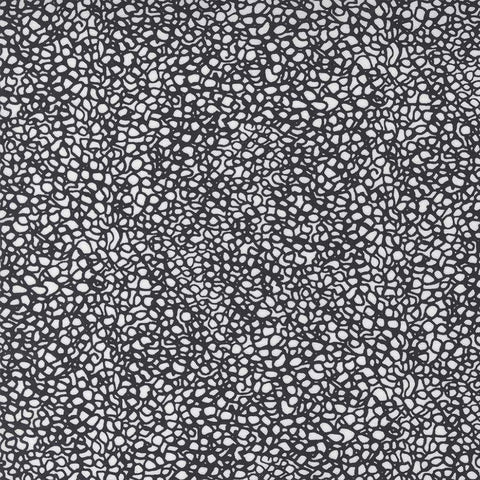 black and white doodle cotton fabric