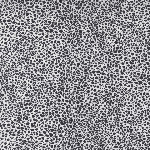 black and white doodle cotton fabric