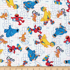 Sesame Street Cotton Fabric